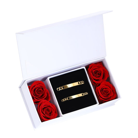 Forever Love Bracelet & Rose Gift Set